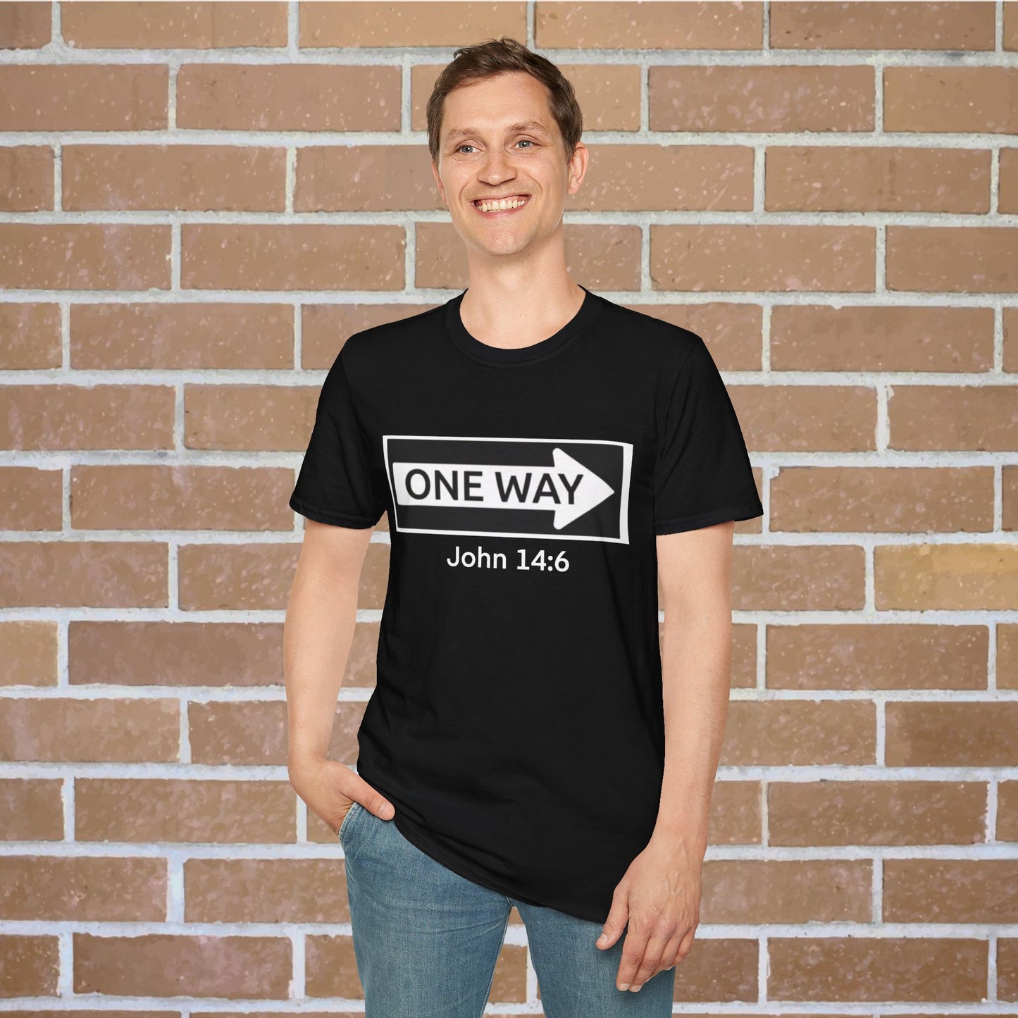 John 14:6 One Way Design Christian Unisex T-Shirt