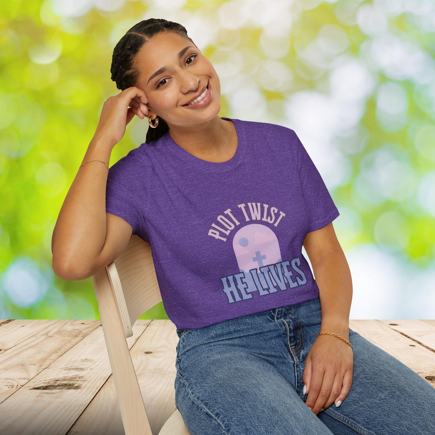 Christian Plot Twist He lives Unisex T-shirt