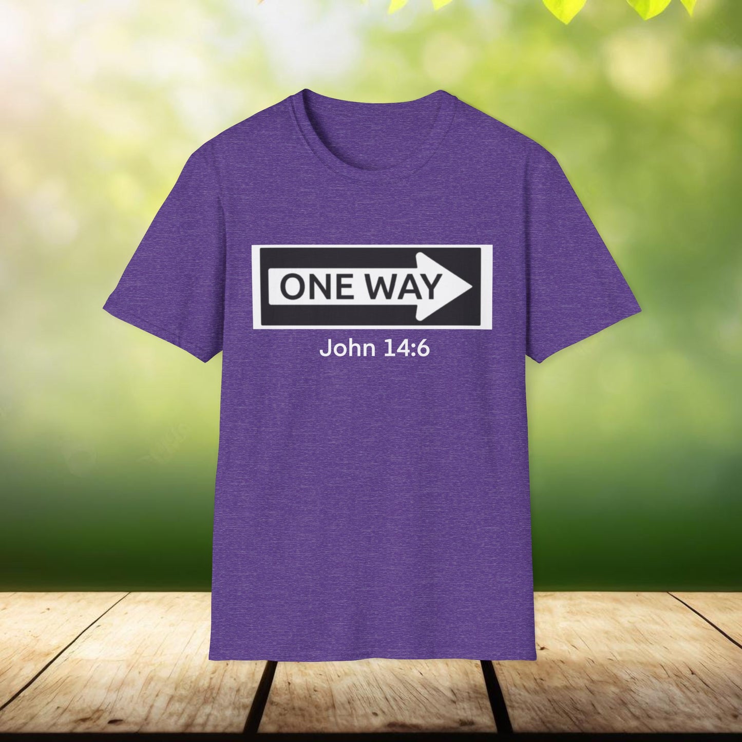 John 14:6 One Way Design Christian Unisex T-Shirt