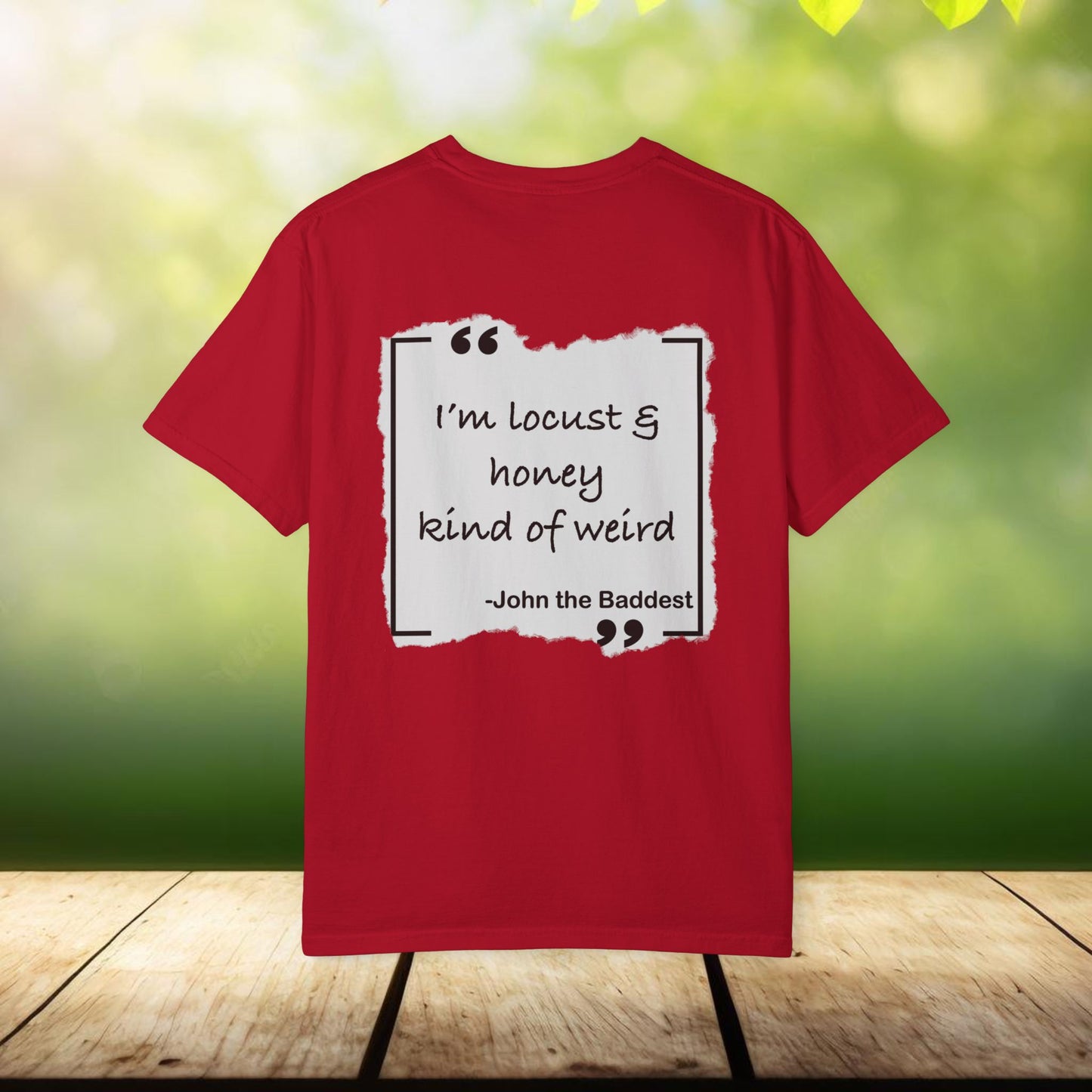 Mark 1:3 Voice in the Wilderness Christian T-shirt, Comfort Colors Tee, John the Baptist